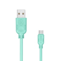 Uniwersalny kabel Micro USB EXC Whippy, 2m, miętowy, Złącza i adaptery, Akcesoria komputerowe