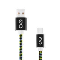 Uniwersalny kabel USB 2.0 do USB-C EXC Diamond, 1,5m, czarny/mix kolorów, Złącza i adaptery, Akcesoria komputerowe