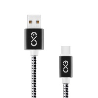 Uniwersalny kabel USB 2.0 do USB-C EXC Diamond, 1,5m, czarny/szary, Złącza i adaptery, Akcesoria komputerowe