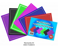 Wycinanka samop. A4 kropki - 11, Produkty kreatywne, Artykuły dekoracyjne