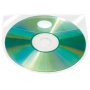 Kieszeń samoprzylepna Q-CONNECT,  na 2 płyty CD/DVD,  127x127mm,  10szt.