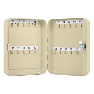 Szafka na klucze Q-CONNECT, na 20 kluczy, 160x200x60mm, szara, Szafki na klucze, Wyposażenie biura