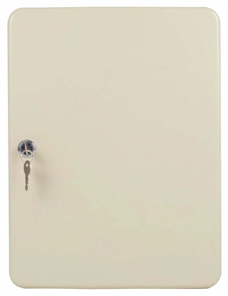 Szafka na klucze Q-CONNECT, na 80 kluczy, 370x280x60mm, szara, Szafki na klucze, Wyposażenie biura