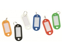 Zawieszki na klucze Q-CONNECT, 50x22mm, 100 szt., mix kolorów, Szafki na klucze, Wyposażenie biura