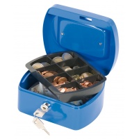 Cash Box Q-CONNECT, small, 155x75x120mm, blue