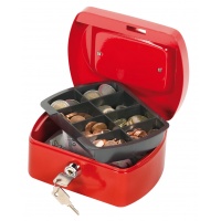 Cash Box Q-CONNECT, small, 155x75x120mm, red