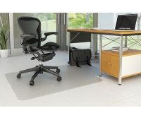 Mata pod krzesło Q-CONNECT, na podłogi twarde, 134x115cm, kształt T, Maty, Wyposażenie biura