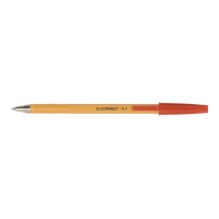 Długopis Q-CONNECT z wymiennym wkładem 0, 4mm (linia), czerwony