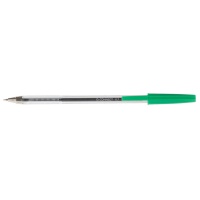 Długopis Q-CONNECT z wymiennym wkładem 0, 7mm (linia), zielony