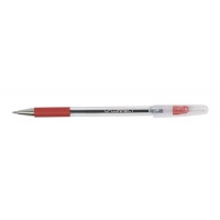 Długopis z matowym gripem 1 0mm czerwony, Długopisy, Artykuły do pisania i korygowania