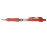 Ballpoint Pen, Retractable Q-CONNECT, 0,7mm, red, Ballpoint pens, Writing and correction products