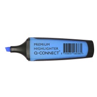 Highlighter Premium 2-5mm (line) rubberised grip blue