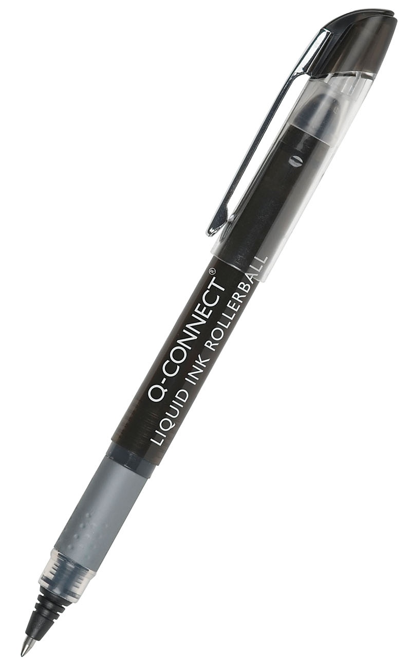 Cienkopis kulkowy Q-CONNECT 0,5mm (linia), czarny