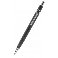 Ołówek automatyczny Q-CONNECT 0,5mm, czarny, GRATIS - grafity