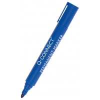 Marker permanentny Q-CONNECT, okrągły, 1, 5-3mm (linia), niebieski, Markery, Artykuły do pisania i korygowania