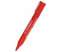 Marker permanentny Q-CONNECT, okrągły, 1, 5-3mm (linia), czerwony, Markery, Artykuły do pisania i korygowania
