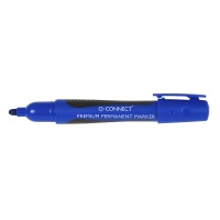 Marker permanentny Premium gum. rękojeść okrągły 2-3mm (linia) niebieski, Markery, Artykuły do pisania i korygowania