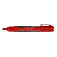 Permanent Marker Premium rubber handle round 2-3mm (line) red
