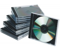 CD/DVD Case Q-CONNECT, standard, 10pcs, clear