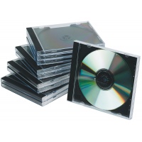 Pudełko na płytę CD/DVD standard 10szt. przeźroczyste, Pudełka/opakowania na CD/DVD i dyskietki, Akcesoria komputerowe