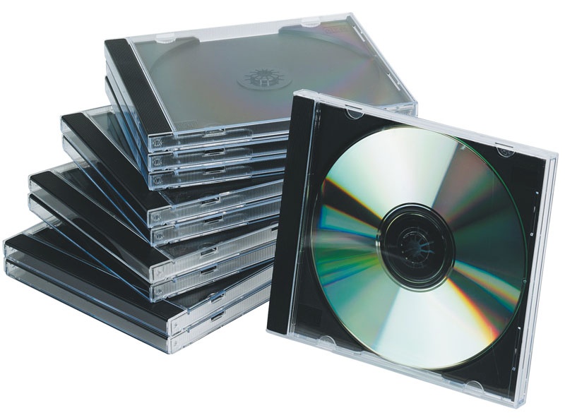 Pudełko na płytę CD/DVD Q-CONNECT, standard, 10szt., przeźroczyste, Pudełka i opakowania na CD/DVD, Akcesoria komputerowe