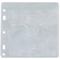 CD Envelopes for 2 CD/DVD Q-CONNECT, clipped, 40pcs, white