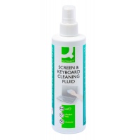 Spray do czyszczenia ekranów TFT/LCD/LED i klawiatur Q-CONNECT, 250ml, Środki czyszczące, Akcesoria komputerowe