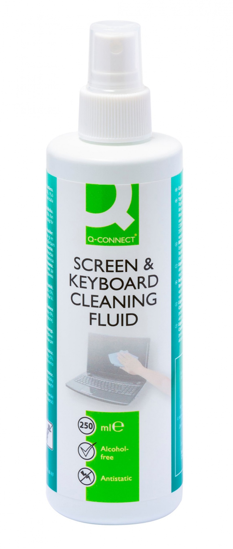 Screen Cleaner Spray TFT/LCD/LED and keyboards Q-CONNECT, 250ml