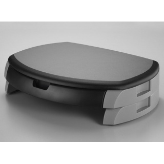 Podstawa pod monitor Q-CONNECT, z szufladą, 450x113x315mm, czarno-szara, Ergonomia, Akcesoria komputerowe