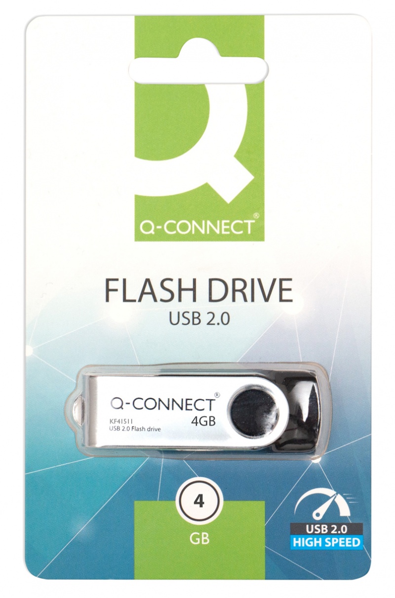 Memory Stick Q-CONNECT USB, flash drive, 4GB, Data carriers, Computer accessories