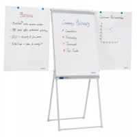 Flipchart Easel FRANKEN, 67x95cm, Magnetic Dry-wipe Board with Extending Display Arms