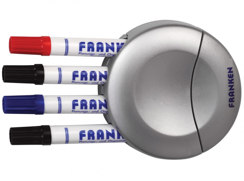 Whiteboard Eraser Sponge FRANKEN, magnetic, integrated marker pen holder
