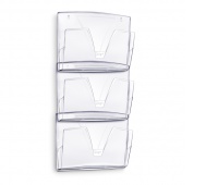 Wall Mounted Files CEP ReCeption, 3 pockets, clear