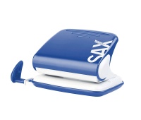 Hole Punch SAXDesign 318, capacity up to 20 sheets, blue