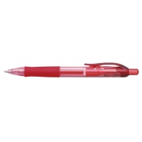 Długopis automatyczny żelowy FX7 0 7mm czerwony, Żelopisy, Artykuły do pisania i korygowania