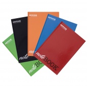 Brulion OFFICE PRODUCTS, A4, w kratkę, 96 kart., mix kolorów, Bruliony, Zeszyty i bloki
