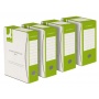 Pudło archiwizacyjne Q-CONNECT, karton, A4/150mm, zielone, Pudła archiwizacyjne, Archiwizacja dokumentów