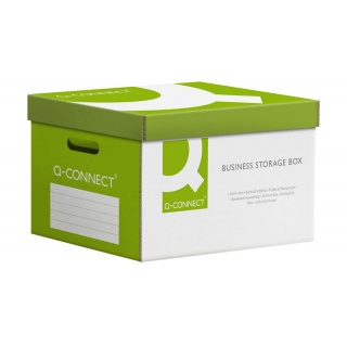 Pudło archiwizacyjne wzmocnione Q-CONNECT Power, karton, zbiorcze, zielone, Pudła archiwizacyjne, Archiwizacja dokumentów
