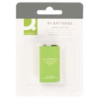 Super Alkaline Batteries Q-CONNECT E-Block, LR61, 9V