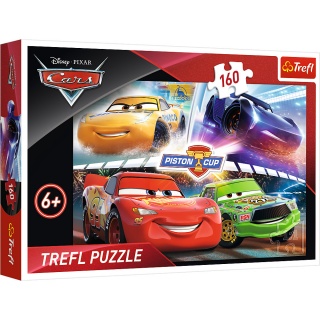 15356 160 - Zwycięski wyścig / Disney Cars 3, 160 element&oacute;w, Puzzle