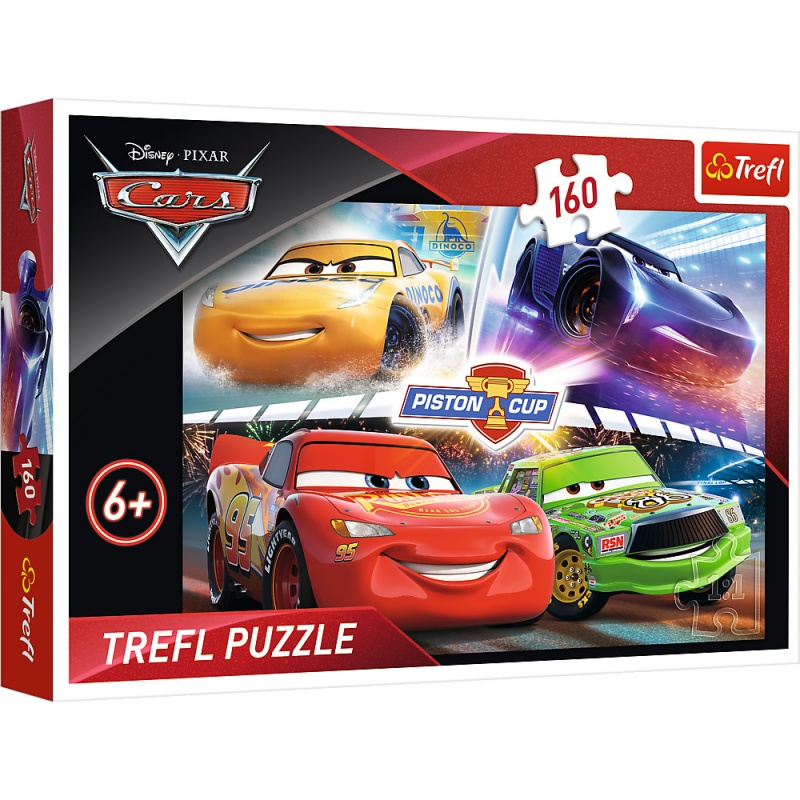 15356 160 - Zwycięski wyścig / Disney Cars 3, 160 element&oacute;w, Puzzle