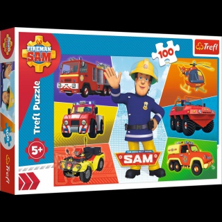 16354 100 - Pojazdy Strażaka Sama / Prism A&D Fireman Sam, Puzzle, Zabawki