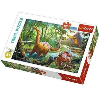 17319 60 - Wędr&oacute;wka dinozaur&oacute;w / Trefl, 60 element&oacute;w, Puzzle