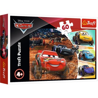 17327 60 - Zygzak McQueen z przyjaci&oacute;łmi / Disney Cars 3, 60 element&oacute;w, Puzzle