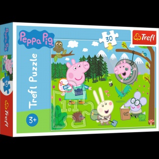 18245 30 - Leśna wyprawa / Peppa Pig, Puzzle, Zabawki