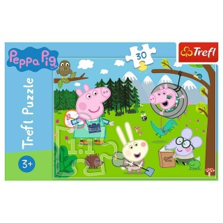 18245 30 - Leśna wyprawa / Peppa Pig, 30 element&oacute;w, Puzzle
