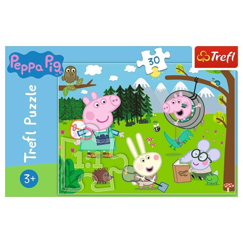 18245 30 - Leśna wyprawa / Peppa Pig, 30 element&oacute;w, Puzzle