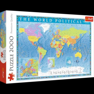 27099 2000 - Polityczna mapa świata / Meridian_L, Puzzle, Zabawki