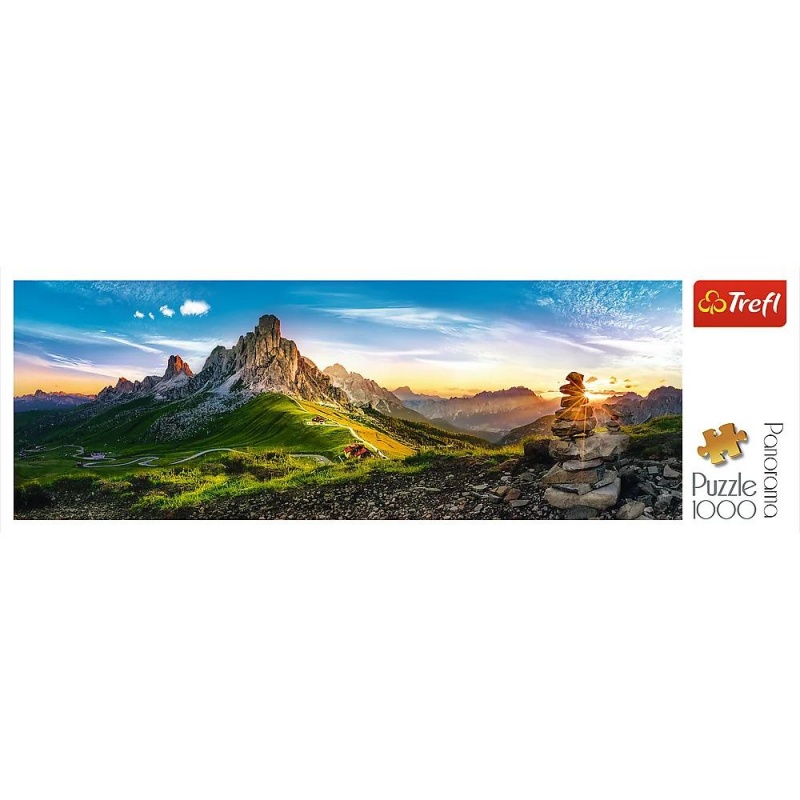 29038 1000 Panorama - Passo di Giau, Dolomity / 500px_L, 1000 element&oacute;w, Puzzle