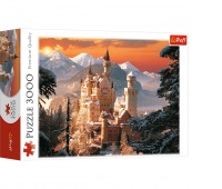 33025 3000 - Zimowy Zamek Neuschwanstein, Niemcy / KIRCH, 3000 element&oacute;w, Puzzle